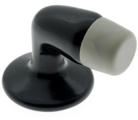 Matte Black Solid Brass Gooseneck Floor Door Stop