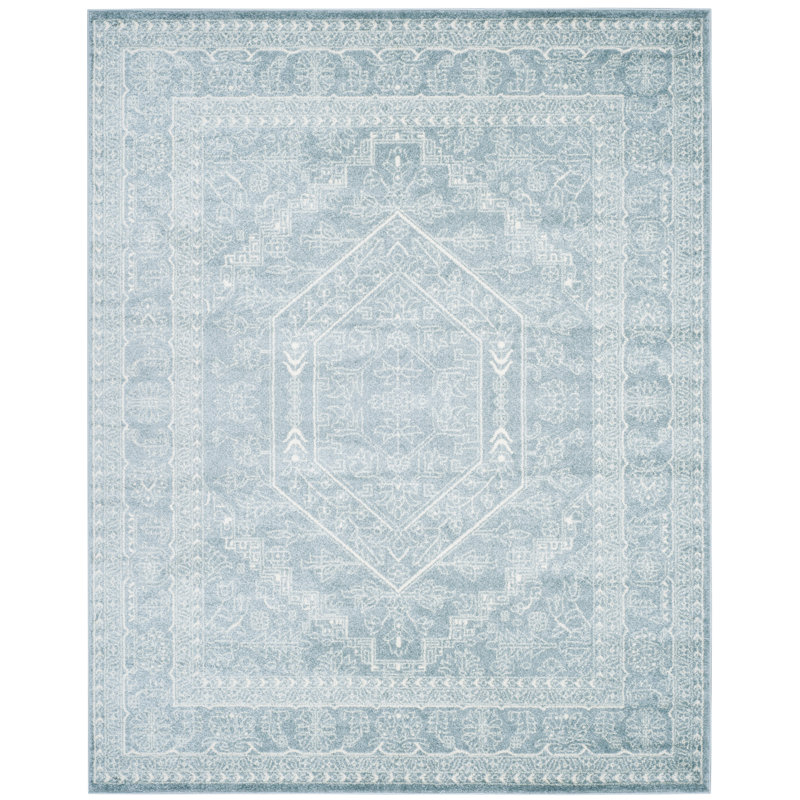 Stromsburg Area Rug, Blue/White/Neutral, Rectangle 122 x 183 cm