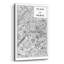 «Inverted Paris Map» par Sue Schlabach, art mural en verre acrylique-1111725135