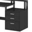 Bureau en forme de L de 65 po avec prises de courant et lumières DEL Carolgene-1782642012