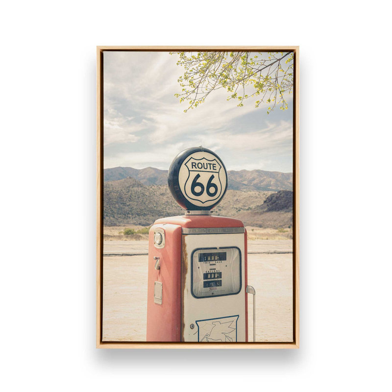 "Carburant", reproduction d'art sur toile, 8 po x 12 po, Cadre flottant en érable américain