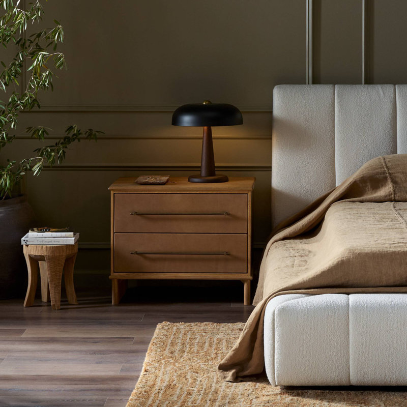Nalia 28'' W Solid Wood Nightstand