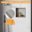 Pevzner Stainless Steel Shower Niche, Recessed Shower Niche Wall Mounted, 5colors shower shelf 30 x 30cm-890733913
