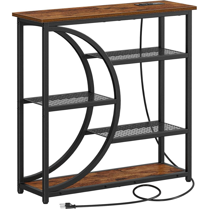 Entryway Table, Console Table With Charging Station, In...