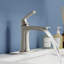 Robinet de lavabo de salle de bain à un trou à poignée simple avec bonde escamotable Topcraft-123810626