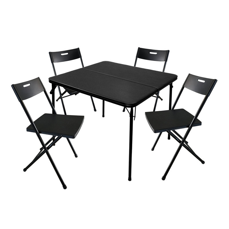 34'' Square Folding Table with 4 Chairs