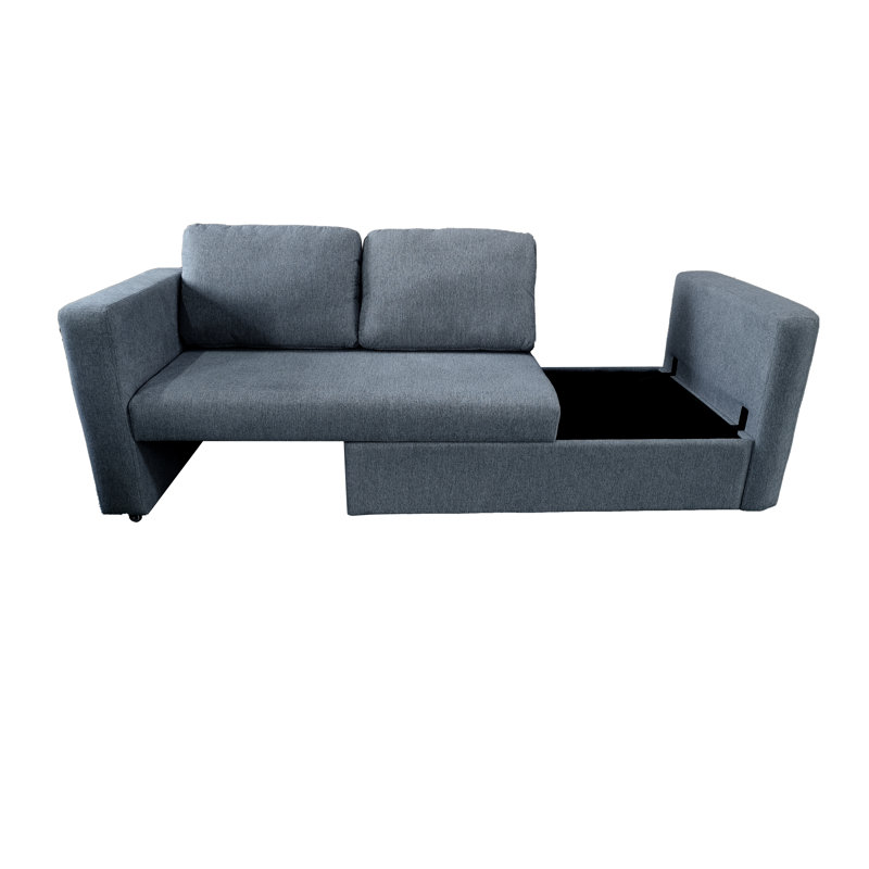 2 Seater Fabric Loveseat, Grey