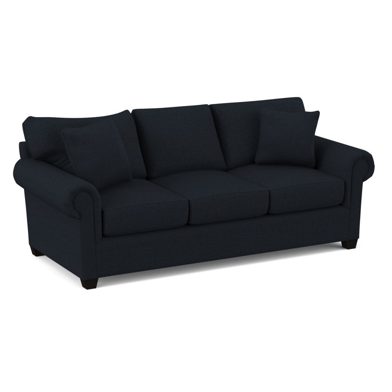 Grace 86" Sleeper Sofa Bed with Reversible Cushions, Hybrid, Antic Navy