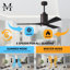Ventilateur de plafond à 3 pales à DEL avec télécommande Patricia et ensemble d'éclairage inclus Patricia-578028898-578040424-633620319