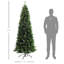 Grand arbre de Noël à aiguilles en bois avec 618 branches et base en acier-865916946