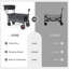 30cm H x 84cm W Utility Cart with Wheels-600350884