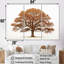 «Brown Oaks Outline II», ensemble d'art sur toile de chêne-672357864-672357865