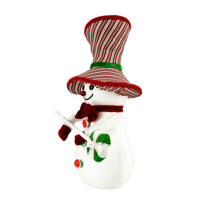 Décoration de Noël 15 po bonhomme de neige avec sucette