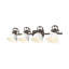 Ensemble de meuble-lavabo 4 lumières Brynnan-107150004-107150008