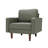 Statura 32" Mid-Century Square Arm Accent Chair, Sofa Chair, Grey-1025096268