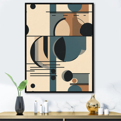 Bleu et noir, ombres géométriques V - impressions d'art minimaliste
