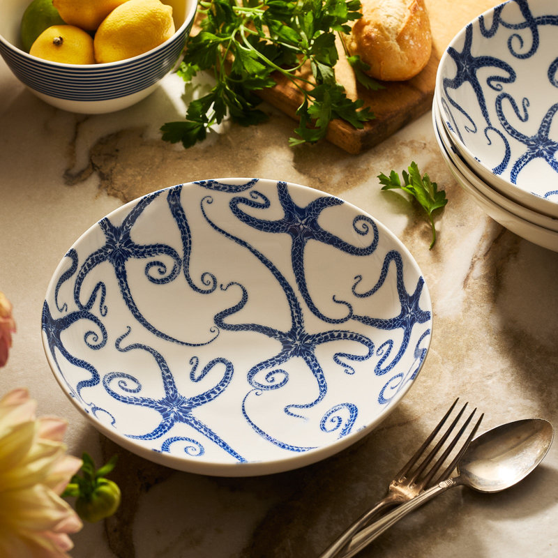 Starfish Porcelain Serving Bowl