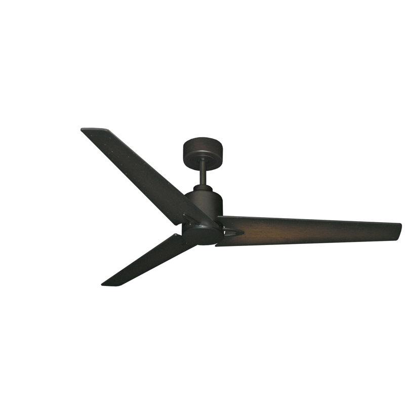 Kayella 52'' Ceiling Fan, Oil Rubbed Bronze with Walnut/Dist Walnut Blades