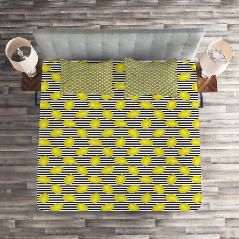 Farmhouse / Country Polyester Striped Coverlet