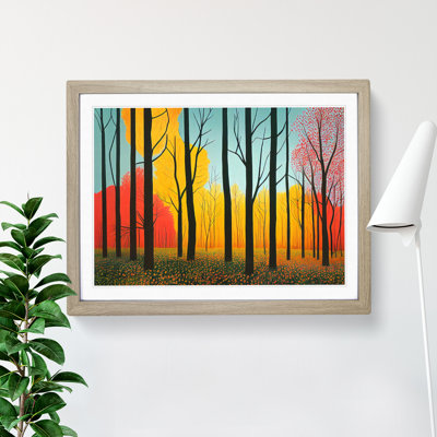 Spring Forest Abstract Vol.2 - Framed Print