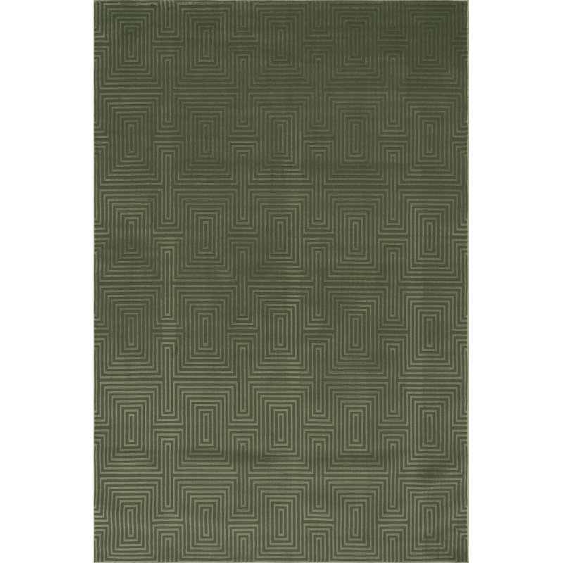 Tapis géométrique texturé Orielle, Rectangle 6 pi 7 po x 9 pi