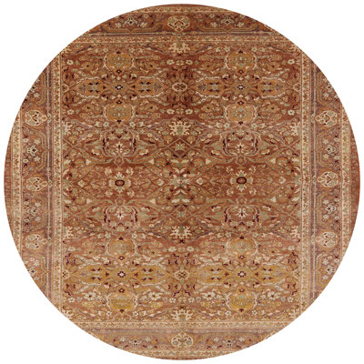 Tapis ivoire / brun clair Roi