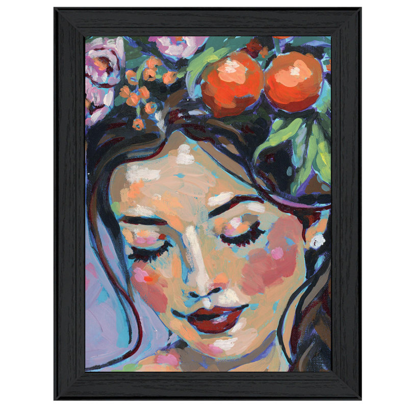 «Sicilian Summer Crown», Paige prêt à accrocher, reproduction encadrée, cadre noir