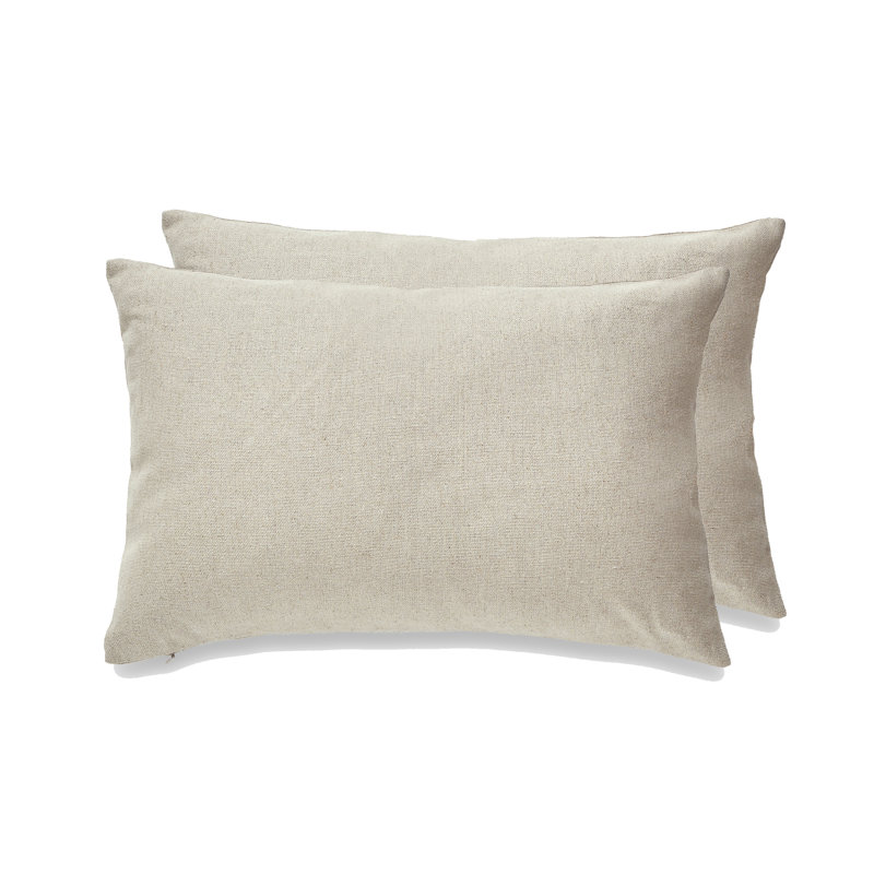 Housse de coussin réversible SEATTLE SOLID, Beige, Housse de coussin seulement - sans coussin