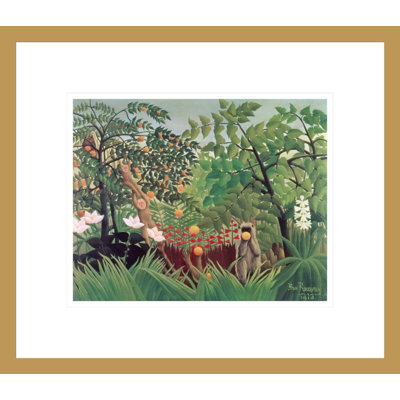 «Exotic Landscape» par Henri Rousseau, impression giclée sur cadre