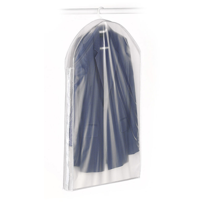 Clear Polypropylene Suit Bag with Zipper Closure
