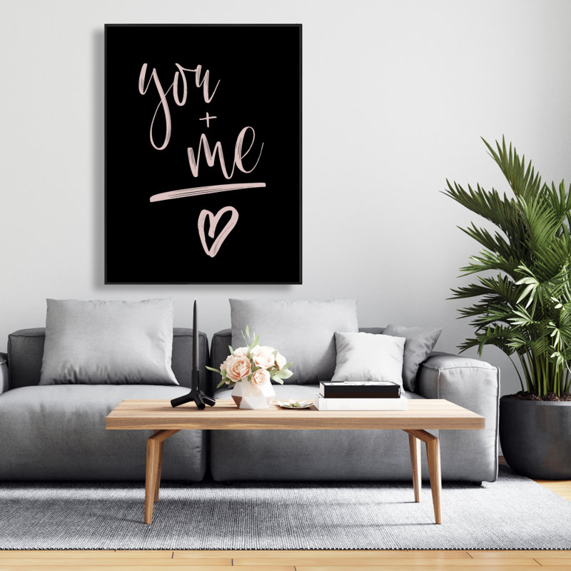 You + Me Print On Canvas