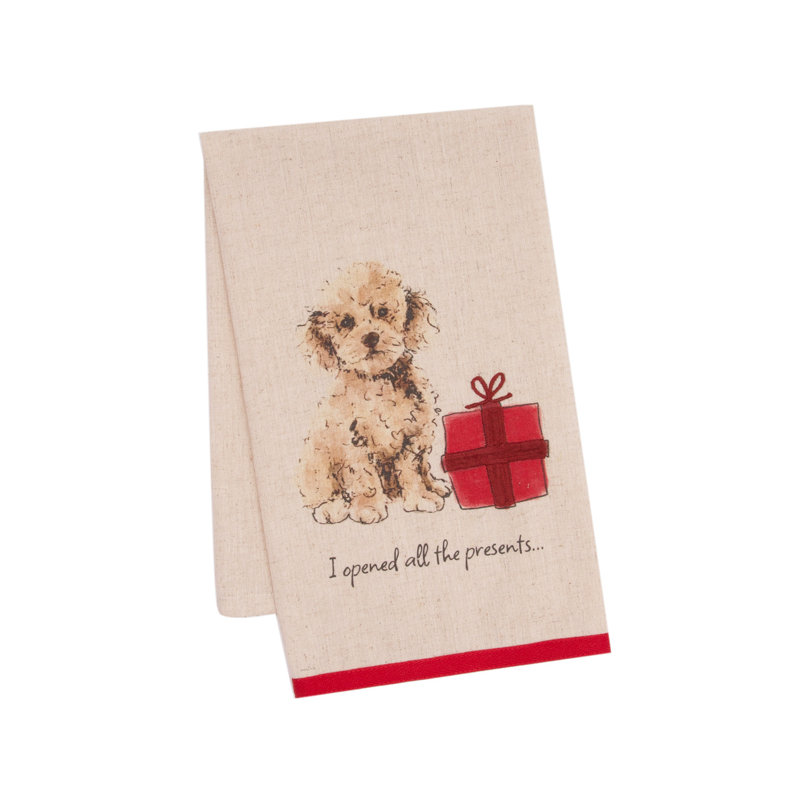 Serviette de Noël Goldendoodle