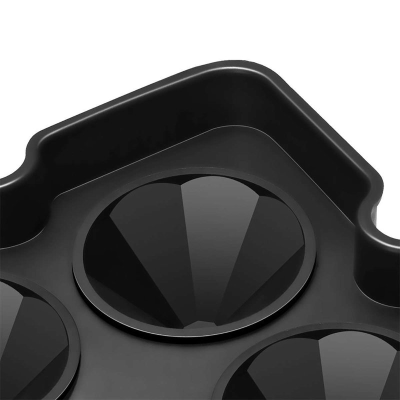 Moule à glaçons en forme de diamant avec 4 plateaux à glaçons en silicone pour refroidir les cocktails au whisky