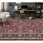 High-Quality Hand-Knotted Wine And Black Area Rug