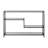 Candice 52'' Glass Top Console Table