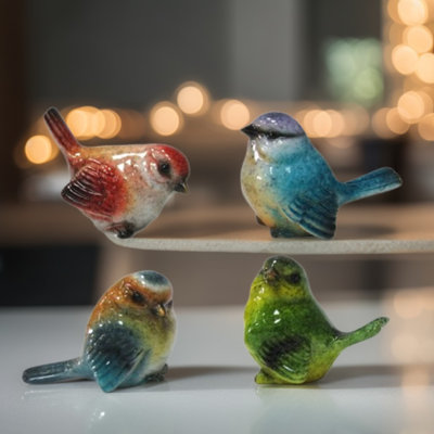 4-PC Set 5.25"H Bird Figurine
