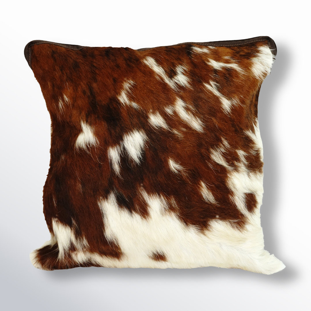 Melisande Authentic Cowhide Throw Pillow Cover AllModern