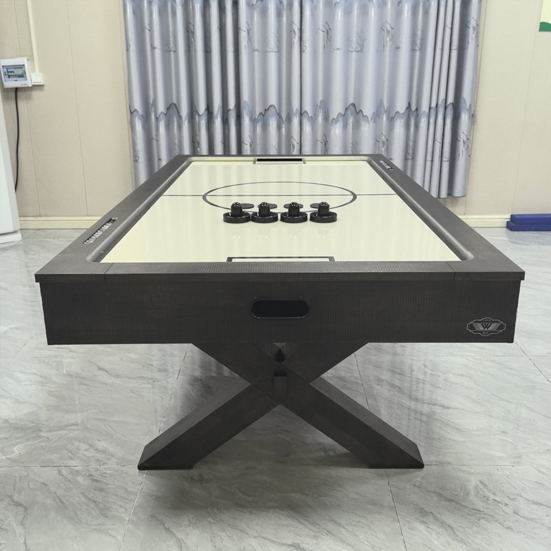 Beige + Dark Coffee Rectangular Solid + Manufactured Wood Hockey Tables
