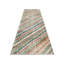 Tapis de couloir unique en laine noué à la main de style années 1960 de 3 pi 2 po x 10 pi en beige / bleu / rouge