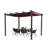 Atlantics Outdoor Retractable Pergola with Sun Shade Canopy 10' x 13'-148388951