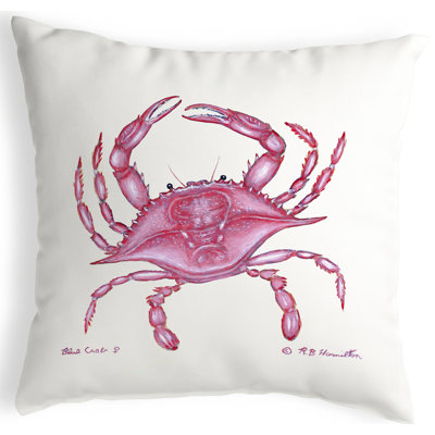  Housse de coussin d'extérieur carré Crab
