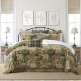 Dolce  Empire Gold Cotton Comforter Set  8 Piece