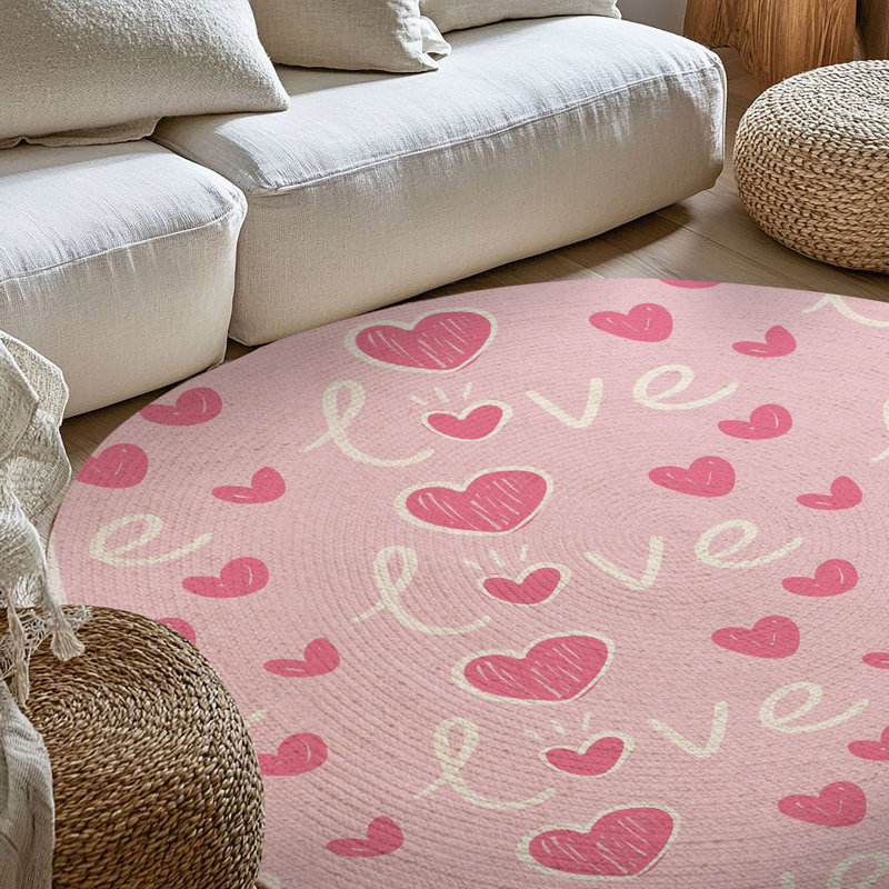 Tapis tressé Pure Heartfelt, Rond 5 pi