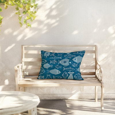 Coussin extérieur Here Fishy