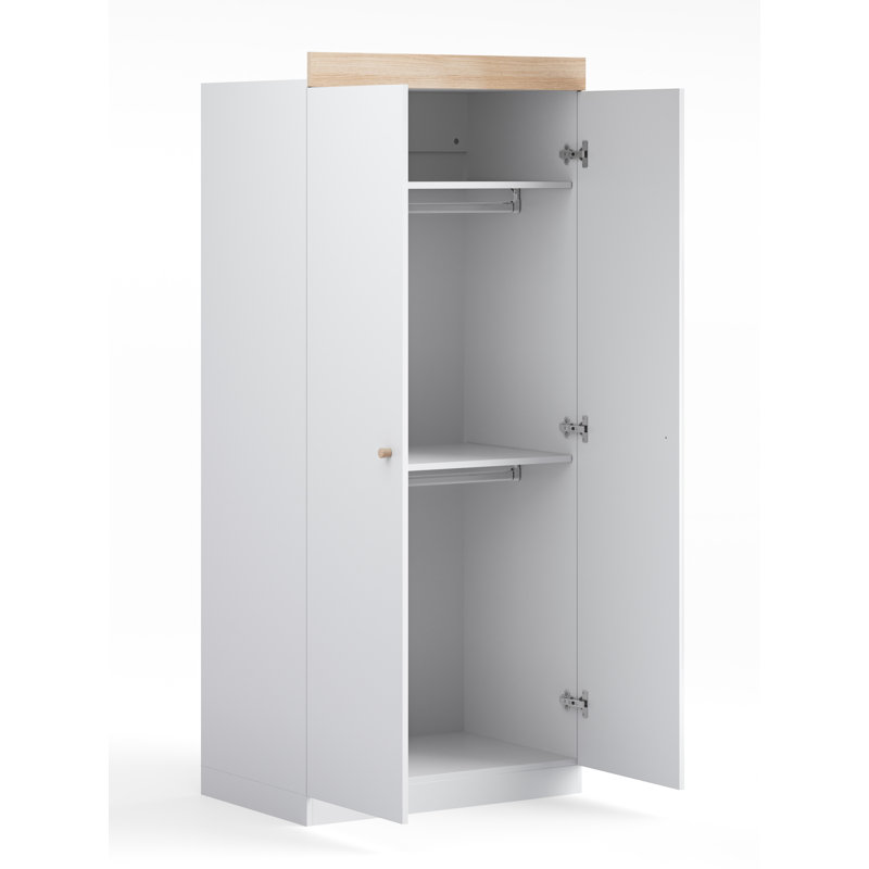 Burlington Wardrobe, White/Oak