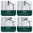 Pull Down Single Handle Kitchen Faucet With Deck Plate 4 Spray Function-98600394