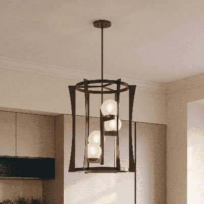 Luminaire suspendu 4 lumières Darien
