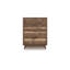 Commode haute Lina, 4 tiroirs intégrés, bois naturel brun