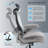 Big and Tall Executive Office Chair, 700 lbs Heavy Duty Mesh Desk Chair with Dynamic Lumbar Support, Adjustable Headrest, 3D Flip-Up Armrests, Thick Leather Seat, Swivel Rolling High Back Computer Chair for Home Office-495781962