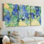 Fanciful Flora I  -Custom Wrapped Gallery Canvas - 3 Pieces-1246445142